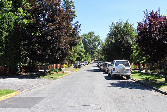 residential parking area
