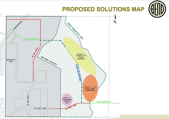 proposed juniper ridge homeless solutions mapping