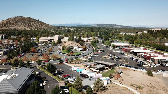 Aerial view of the City of Bend