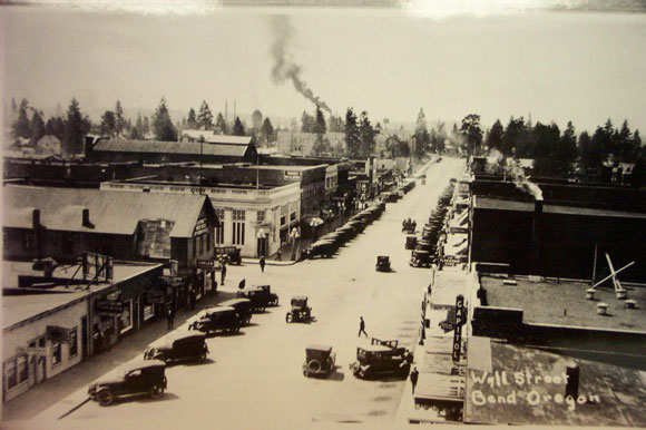 Downtown Wall Street Bend, Oregon: Historical photo