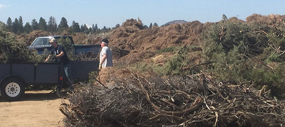 Fire Free event debris dropped off at Knott landfill