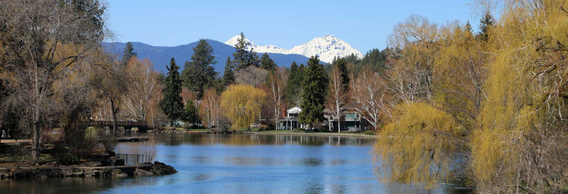 Mirror Pond with Cascades in the background.