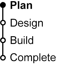 Words showing a Project is being planned