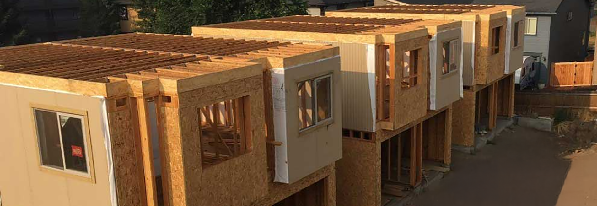 Apartment complex under construction