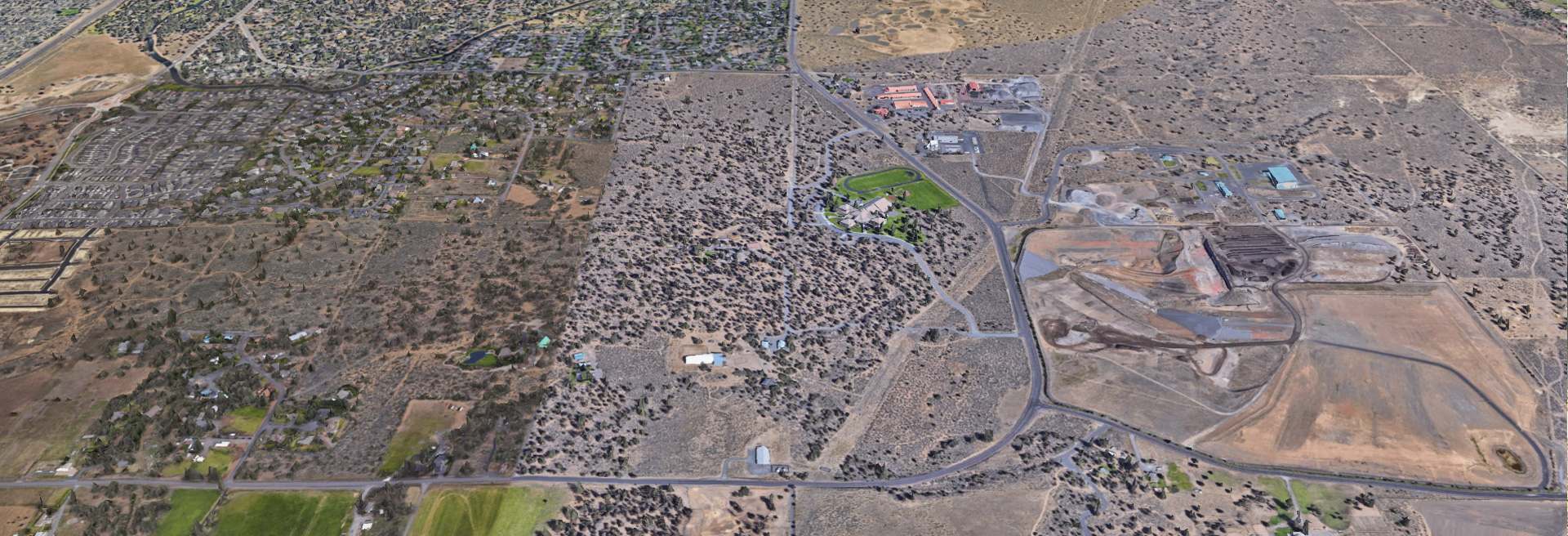 Satellite view of the project area in SE Bend. 