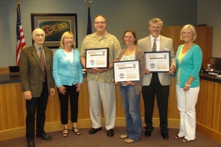 Award winners with Mayor and Co-Chairs