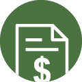Document icon with dollar sign